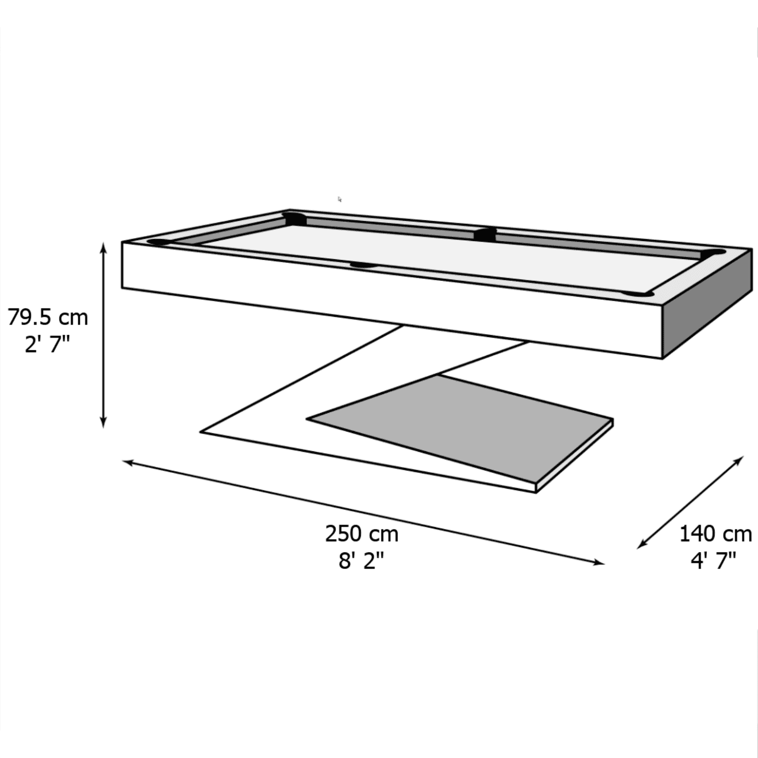 The Zen dimension diagram 1 — confirm measurements with a specialist